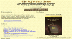 Desktop Screenshot of kjv-only.com